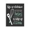 Stupell Industries Life Is A Kitchen Motivational Wall Plaque, design by Lettered and Lined